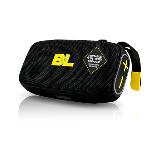 B&L Bluetooth Speaker Portable Waterproof 30W Sound Deep Bass LED Lights USB AUX TF Input Rechargeable 6H Battery Life Bluetooth 5.3 Shower Outdoor Travel Beach Camping Gifts for Teens Men Women Home
