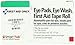 First Aid Only 2 Sterile, Eye Pads, 1-Ounce. Eye Wash, 1/2" X 5 Yd. First Aid Tape (Pack of 5)