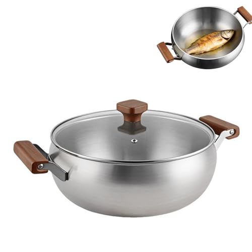 Sartén Wok de Acero Inoxidable 316 con Tapa 10.24 in miniatura 1