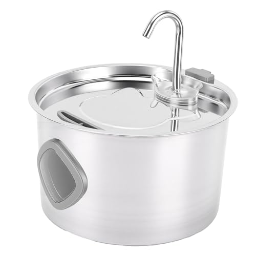 Fuente de agua automática para gatos de acero inoxidable 3.2L miniatura 4
