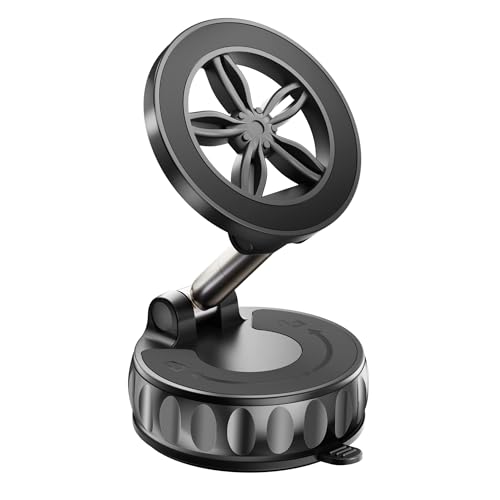 2026 Upgraded Car Phone Holder for Magsafe [125+ LB Strongest Suction & 3000gf Strongest Magnetic] 360° Adjustable Car Phone Mount, Phone Holders for Your Car for iPhone 17 Pro Max 16 15 14 13 12 Plus - image 1