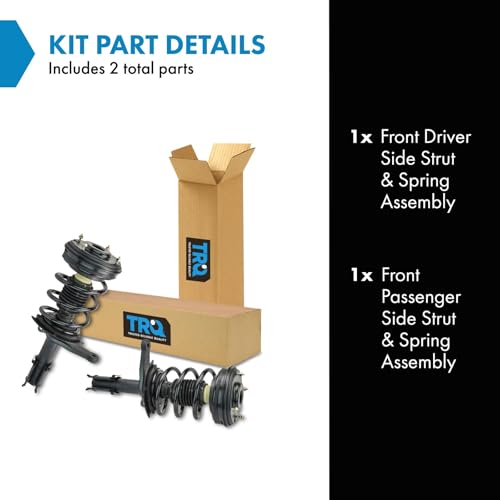 Image of TRQ Front Strut and Spring Assembly Set 2 Piece Compatible with 1999-2004 Chrysler 300M 98-04 Concorde 99-01 LHS 98-04 Dodge Intrepid