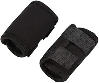 Zerodis 1 Pair Dog Front Leg Wrist Guard, Leg Brace Kneepad Carpal Support oint Brace Elbow Protector Warp for Pet Dog with Arthritis Injuries Black(S)