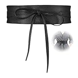 [Formt die Taille] – Der Taillengürtel Schwarz hilft dabei, die Taille zu betonen und eine wunderschöne Sanduhrform zu kreieren. Das Bindegürtel Damen Design ermöglicht es, den Gürtel nach Belieben zu binden und das Outfit stilvoll zu vervollständigen.