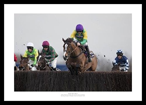 Framed Kauto Star 2011 King George VI Horse Racing 42x30cm Photo Memorabilia