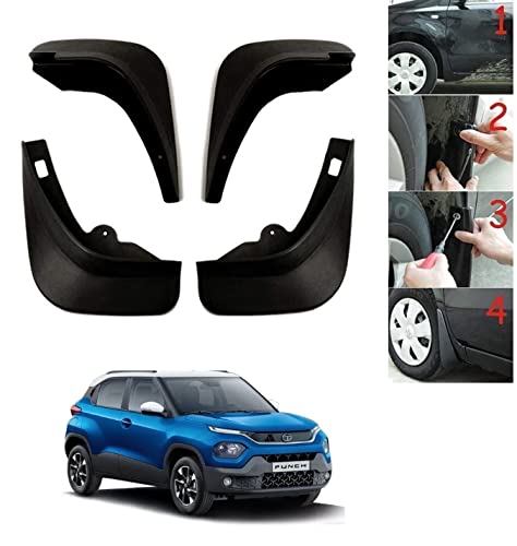 Image of KOZDIKO Car Mud Flaps O.E Type Mud Guard Set of 4 pcs for Tata Punch