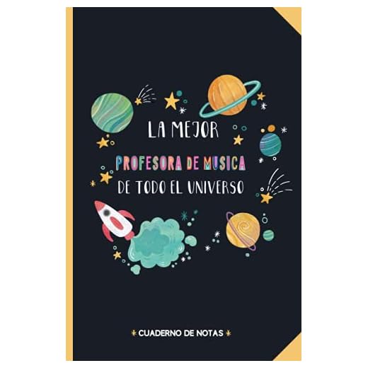 Regalo para la mejor Profesora de música: Cuaderno de notas A5 regalo Profesora de música- A5 /cuadriculado - | regalos Profesora de música para el cumpleaños|regalo de cumpleaños colega