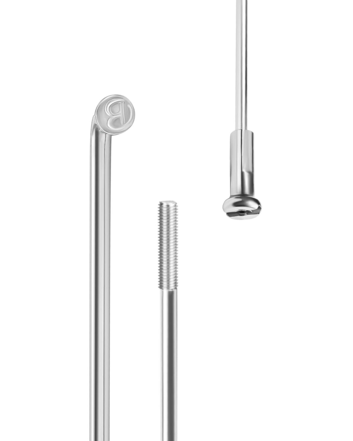 LUXU 14 G - Raggi in acciaio curvo, diametro 2 mm, 36 raggi per bicicletta e 36 capezzoli, per mountain bike, downhill, trekking, city bike (270 mm - 309 mm)