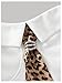 OYOANGLE Women's Strapless Corset with Leopard Tie Foldover Asymmetrical Hem Tube Top Party Clubwear White X-Large