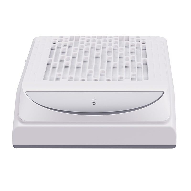 Odpylacz do paznokci, Odsysacz do paznokci z regulacją prędkości wiatru 100 W. Odkurzacz o dużej mocy. lakieru(BE100W-White)