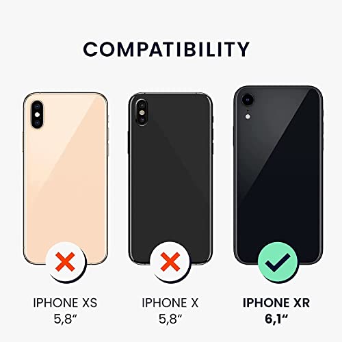 Image of VONZEE Electroplated Clear Transparent Cover for iPhone XR Case 6.1 inch Luxury TPU Cover Full Body & Camera Protection for Each Lens Bumper Cases for Men & Women (Mint Green)