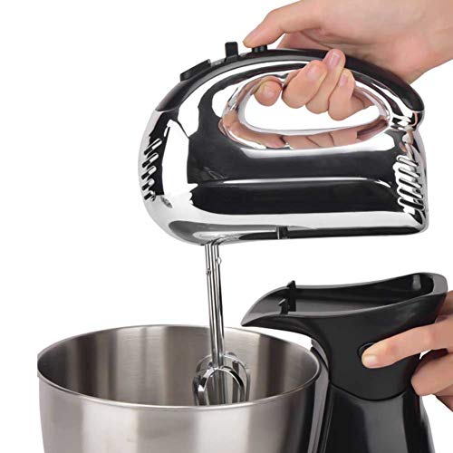 Küchenmaschine Multifunktional,3.5L Edelstahlschüssel,5 Geschwindigkeiten Rührmaschine Teigmaschine,Knetmaschine 250W… – Bild 3