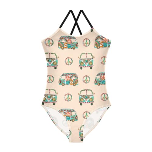 Image of Ollabaky Girls One Piece Swimsuit Bathing Suit Beachwear 3-10T