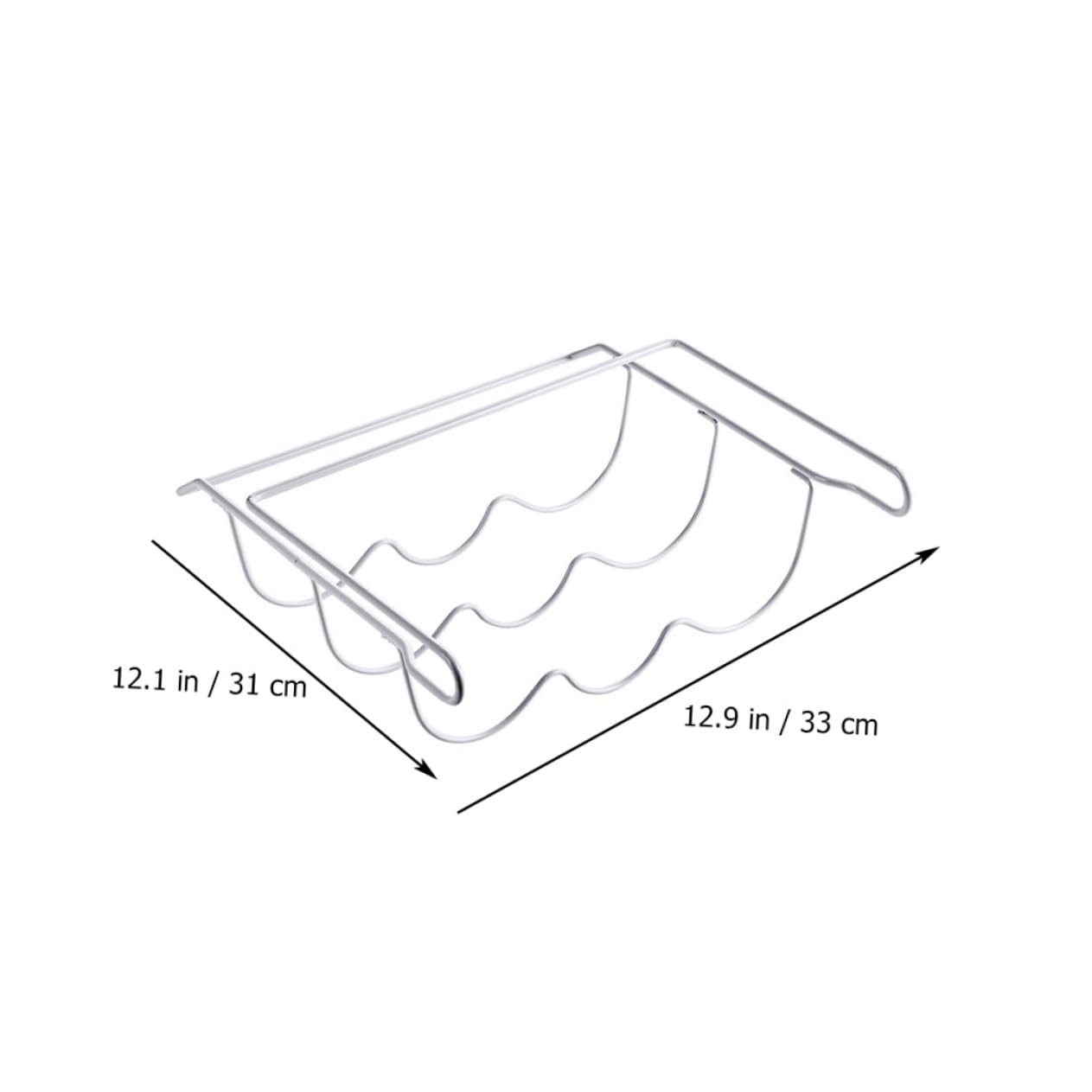 Unomor Fridge Wine Rack Slim Iron Craft Bottle Holder for Beer and Soda Optimize Refrigerator -Resistant Design Convenient Hanging Shelf for Easy Access