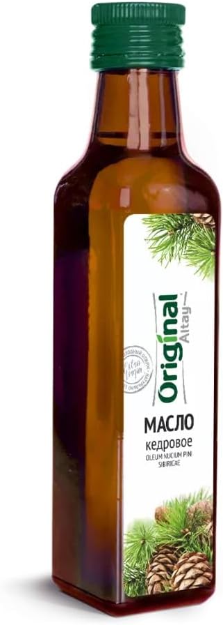 Original Altay Pine Nut Oil All Natural Extra Virgin Cold Pressed Food Grade for Internal or External Use 16.9 Fl oz / 500ml