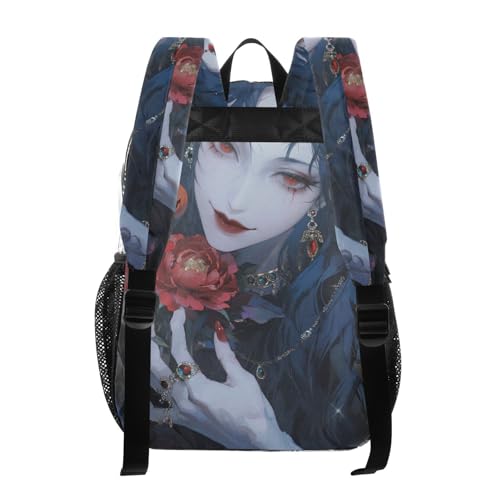 Halloween Black-haired Female Clear Kids Backpacks For School Clear Book Bag For Girls Boys See Through Transparent Heavy Duty Back Pack3