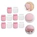Lurrose 10pcs Wall-mounted Storage Box Set Versatile Removable Organizer for Remote Controls Phones Cables Compact and Lightweight Design White and Pink