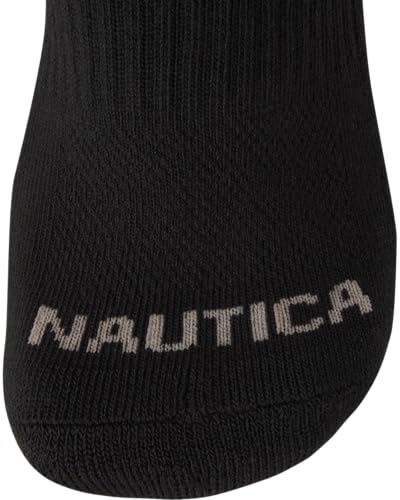 Image of Nautica Womens No Show Socks Moisture Wicking Low Cut Athletic Socks 6 Pack | Moisture Wicking Dri-Motion Fabric, Cushioned Key Areas, Banded Arch Support, No Show Low Cut, Shoe Size 4-10