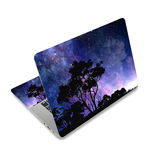 Autocollant protection ordinateur portable 13 14 15 pouces skin PC galaxie d'arbre