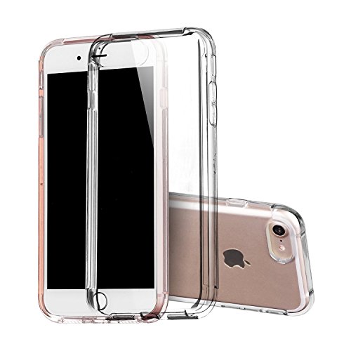 Covery Soft TPU Fit Protective Crystal Clear Case Shock-Absorption Transparent Back Cover for iPhone 7-- 4.7 inch /Thick Clear