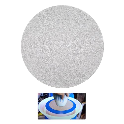 SCOTTCHEN Diamond Grinding Disc 8 (200mm) No Center Hole Flat Lap Disk Polishing Discs -60 Grit Sanding Grinding Disc for Gemstone Tile Porcelain Glass & Metal Polishing
