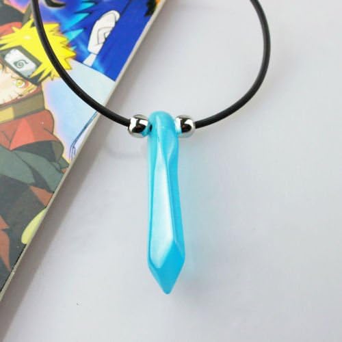 Hot Sale Hokage Uzumaki Blue Crystal Anime Tsunade Necklace Cosplay