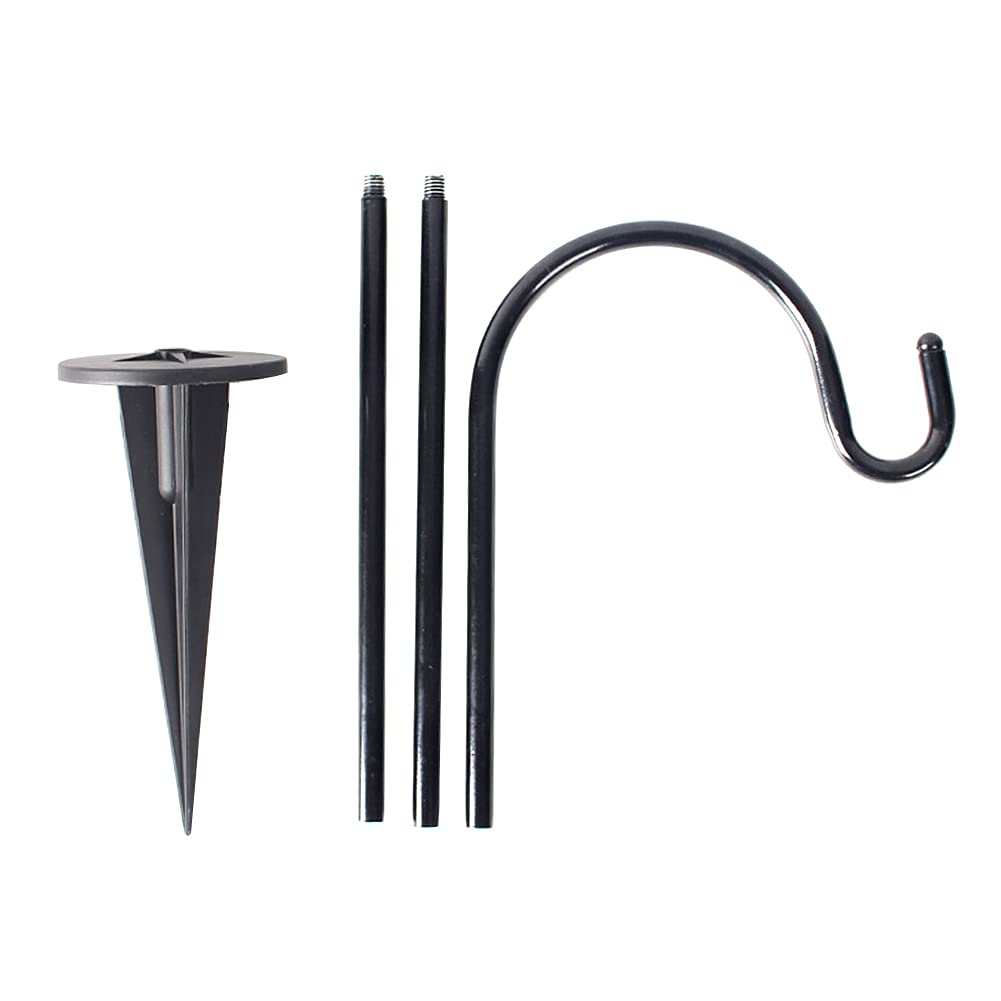 Uposao Shepherd Hooks Outdoor Decorative Lawn and Ground Crafts Solar Light Pole Iron for Hanging Wedding Lanterns Bird Feeders Garden Stake and Wedding Decor-image-13