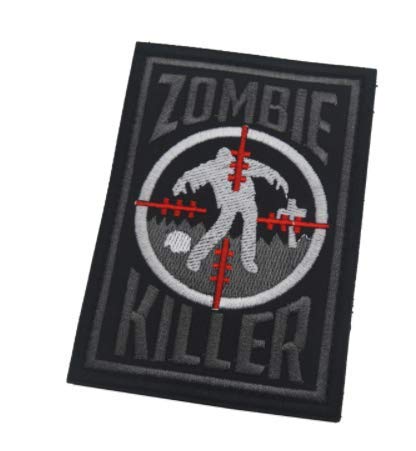 Sniper Zombie Killer 3D Tactical Patch Military Embroidered Morale Tags Badge Embroidered Patch Diy Applique Shoulder Patch Embroidery Gift Patch #TOP28