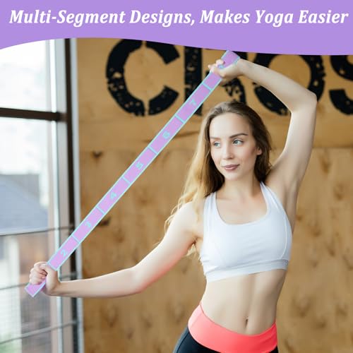 HJZHII Yoga Stretching Band mit 8 Schleifen,Yoga Stretching Strap,Fitnessbänder Band Fitness Stretchband mit Schlaufen Stretch Gurt Hochelastischer Gymnastikband Upgrade Erweitern Spannband green
