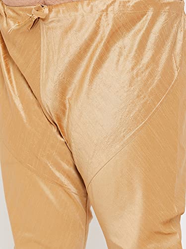 Image of VASTRAMAY Men's Silk Blend Solid Regular Kurta Pyjama Set