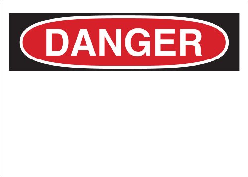 Panneau danger Brady 65261 en polyenduit contre les risques d'accidents