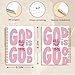NEFMGEG Pink Christian Spiral Notebook Journal, God is Good All The Time Bible Verse Scripture Journal for Women, Christian Gifts for Women, Religious Prayer Notebooks, 5.5x8.3 Inch