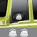 ZYHZJC 2 pièces Rhino Aventure Voiture Autocollants Corps Entier décor Vinyle Autocollants Voiture Autocollants décalcomanies pour Suzuki Jimny