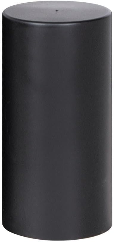 C2W (60, Cbox) 33MM x 4 1/4" Black Tall Cylinder NUT Cover - Thread-On (60, Pack), Interior/Exterior Upgrade