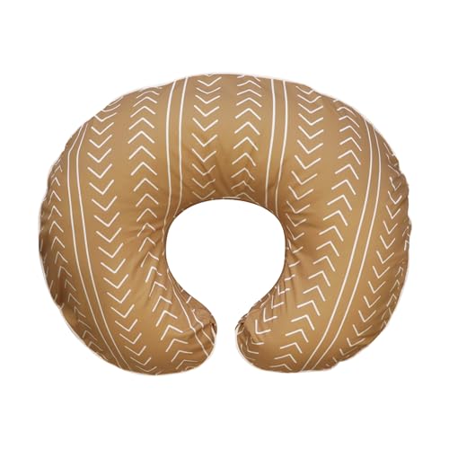 Boppy Nursing Pillow Cover, 100% Organic Cotton, Camel Stitched Stripe, Fits The Original Support Pillow for Breastfeeding and Bottle Feeding, Cover Only, Nursing Support Pillow Sold Separately