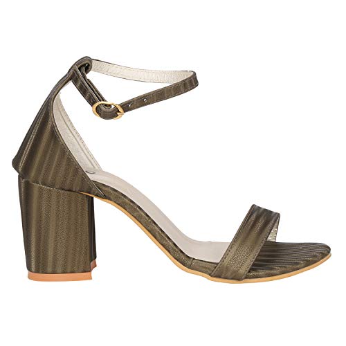 Image of Misto Women's and Girl's Formal Casual Suede Leather Block Heel Sandal