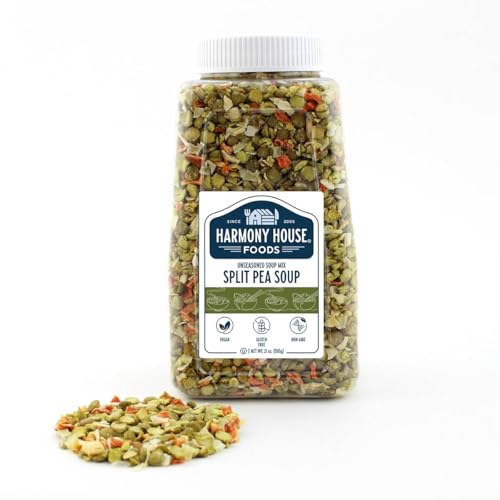 image for Harmony House Foods Split Pea Soup Mix - Air Dried Vegetables, Vegetar
