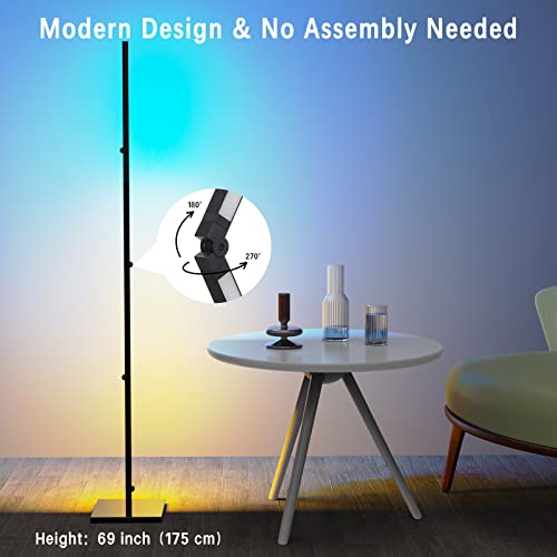 Taykoo Corner Floor Lamp, Led Corner Lamp With Diy Shape, Rgb Floor Lamp, Corner Light, Floor Lamp Led, Color Changing Floor Lamp, Rgb Lamp With Wi-Fi App Control, Corner Lamps For Gaming Room, Living #TOP1