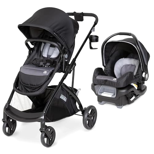 Image of baby Trend Sonar™ Switch 6-in-1 Modular Stroller Travel System with Ally™ Infant Car Seat, Desert Grey