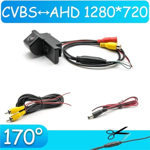 Caméra de recul AHD pour Nissan Primera P12 de 2001 à 2007 kit d'aide au stationnement grand angle - 2