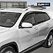 CLIM ART Incredibly Durable Rain Guards for Jeep Cherokee 2014-2023, Original Tape-on Window Deflectors, Vent Deflector, Window Visors, Car Accessories, 6pcs. - 514031