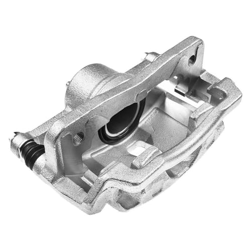 Image of Detroit Axle - Front Driver Side Brake Caliper w /Bracket Replacement for 2001-2005 Honda Civic Acura EL