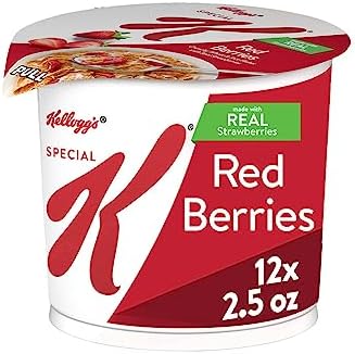 Kellogg's Special K Cereal Cup (Red Berries, 2.5-Ounce Cups, Pack of 12)