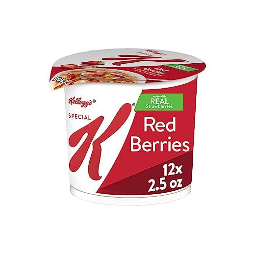 Kellogg's Special K Cereal Cup (Red Berries, 2.5-Ounce Cups, Pack of 12)