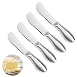 【Käsemesser Set】Das Käsemesser Set enthält 4 Stück 15 x 2,2 cm große Buttermesser klein.