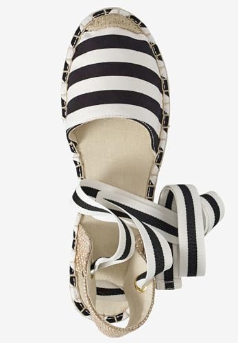 ellos Women's Wide Width Lace-Up Flat Espadrilles4