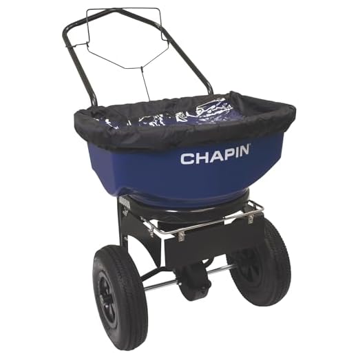 Chapin 8201A 80-Pound Residential Salt Spreader, Blue