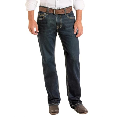 Rock & Roll Denim Men's Double Barrel Dark Wash Jeans4