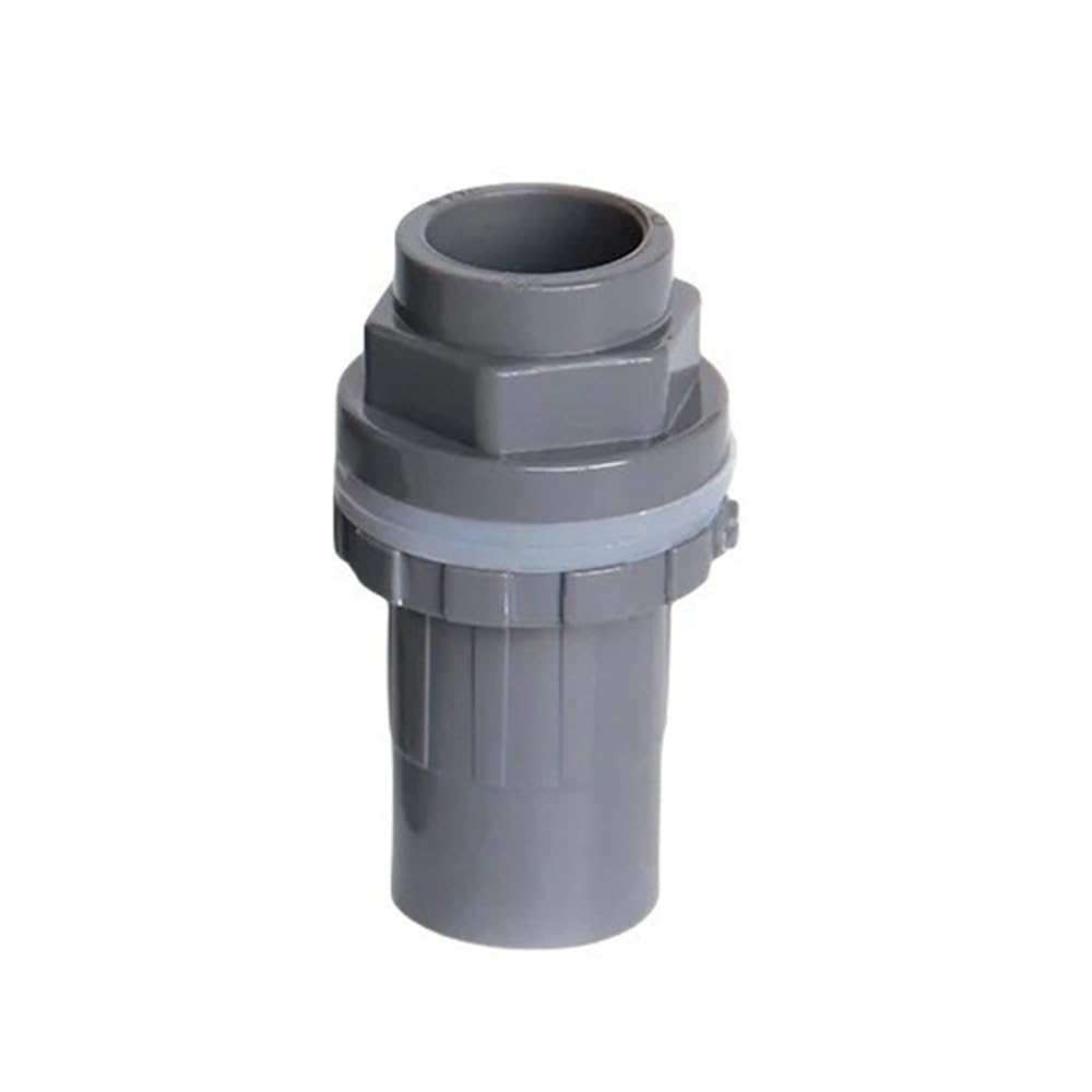 Pipe Drainage Joint 3pcs PVC Pipe Fittings Joint for Aquarium Fish Tank, Overflow Thread Water Supply Accessories(Gray,32mm)
