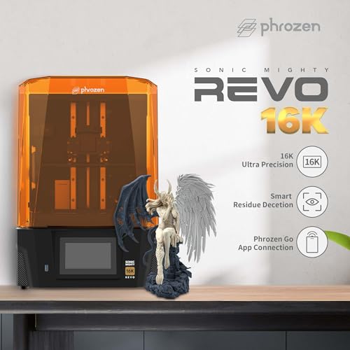 Phrozen Sonic Mighty Revo 16K LCD Resin 3D Drucker, 10,1 Mono-LCD, Auflösung 14 × 19 µm, Bauraum 211 × 118 × 235 mm, EIN-Tasten-Kalibrierung, Fehlererkennung, App-Steuerung für mehrere Drucker